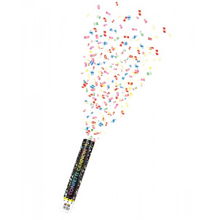 30CM MULTICOLOUR CONFETTI CANNON 30CM MULTICOLOUR CONFETTI CANNON