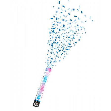 30CM BLUE GENDER REVEAL CONFETTI CANNON 30CM BLUE GENDER REVEAL CONFETTI CANNON