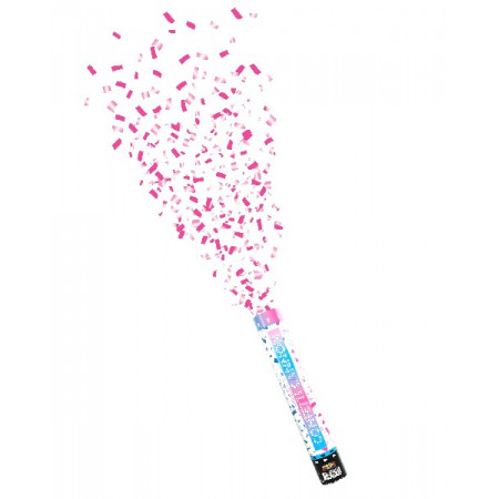 30CM PINK GENDER REVEAL CONFETTI CANNON 30CM PINK GENDER REVEAL CONFETTI CANNON