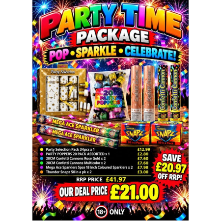 Package Deal Party Time POP-SPARKLE-CELEBRATE